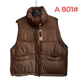 Фотография Жилетка женская A801 brown р.M-2XL "PALMIRA" недорого оптом от прямого поставщика