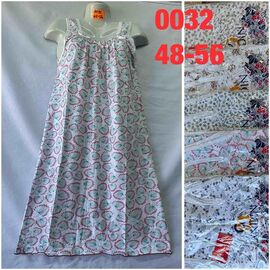 Нічня жіноча 0032 mix р.48-56 "WHITE" недорого оптом від прямого постачальника