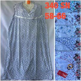 Нічня жіноча 340SV mix р.58-66 "WHITE" недорого оптом від прямого постачальника