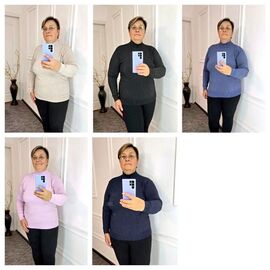 Фотография Свитер женский 1342 mix р.54-62 "FIESTA" недорого оптом от прямого поставщика