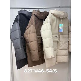 Фотография Куртка женская зимняя 8271 brown р.46-54 "Jacket" недорого оптом от прямого поставщика