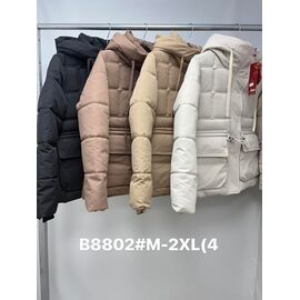 Фотография Куртка женская демисезонная B8802 black р.M-2XL "Jacket" недорого оптом от прямого поставщика