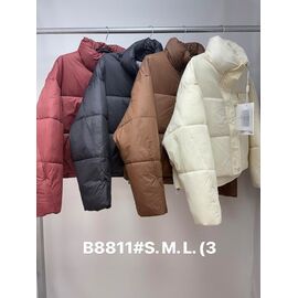 Фотография Куртка женская демисезонная B8811 black р.S-L "Jacket" недорого оптом от прямого поставщика