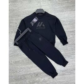 Фотография Костюм детский спортивный на мальчика 222-1M black-black р.4-8 "MirWear kids" недорого оптом от прямого поставщика