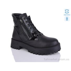 Фотография Ботинки женские стильные Весна/осень 145243203(01) black (8 пар р.36-41) "Tizianna" недорого оптом от прямого поставщика