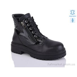 Фотография Ботинки женские стильные Весна/осень 145243203(02) black (8 пар р.36-41) "Tizianna" недорого оптом от прямого поставщика