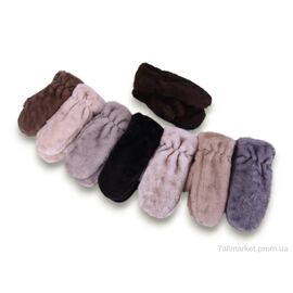 Фотография Варежки для женщин Зима M25-97 (норка) mix (12 шт. р.сетка One size) "TUZZI" недорого оптом от прямого поставщика