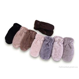 Фотография Варежки для женщин Зима M25-71 (норка) mix (12 шт. р.сетка One size) "TUZZI" недорого оптом от прямого поставщика