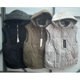 Фотография Жилетка женская JL512 black р.50-58 "FLORA" недорого оптом от прямого поставщика