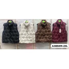 Фотография Жилетка женская JL989 wine р.M-2XL "FLORA" недорого оптом от прямого поставщика