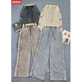 Фотография Штаны женские K091-1 mix р.M-XL "FLORA" недорого оптом от прямого поставщика