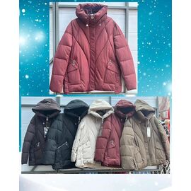 Фотография Куртка женская зимняя K713 d.beige р.50-58 "FLORA" недорого оптом от прямого поставщика