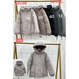 Фотография Куртка женская демисезонная K829-16 grey р.M-2XL "FLORA" недорого оптом от прямого поставщика