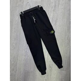 Фотография Штаны детские спортивные на мальчика 214-2SI black р.9-13 "MirWear kids" недорого оптом от прямого поставщика