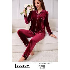 Фотография Пижама женская штаны+рубашка р-ры M-3XL"FLOWER" купить недорого от прямого поставщик