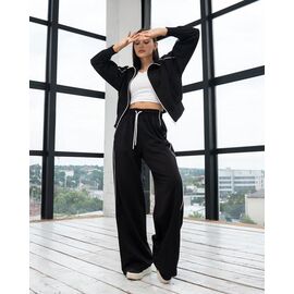 Фотография Костюм спортивный женский тёплый Т7 black р.S-XL "AZNA" недорого оптом от прямого поставщика