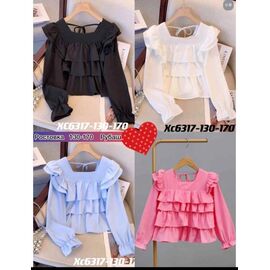 Фотография Блузка детская на девочку 6317 pink р.130-170 "Baykush" недорого оптом от прямого поставщика