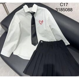 Фотография Рубашка детская на девочку 17 white р.120-170 "Baykush" недорого оптом от прямого поставщика