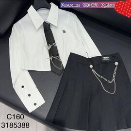 Фотография Рубашка детская на девочку 160 white р.120-170 "Baykush" недорого оптом от прямого поставщика