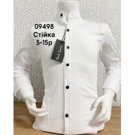 Фотография Рубашка детская на мальчика 09498 white р.5-15 "Baykush" недорого оптом от прямого поставщика