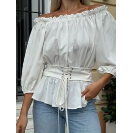 Фотография Блузка женская 713-1 white р.42-48 "Latoria" недорого оптом от прямого поставщика