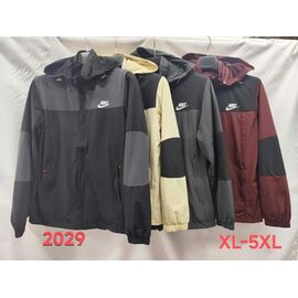 Фотография Ветровка мужская 2029 black р.XL-5XL "Lina" недорого оптом от прямого поставщика