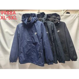 Фотография Ветровка мужская 9988A black р.XL-5XL "Lina" недорого оптом от прямого поставщика