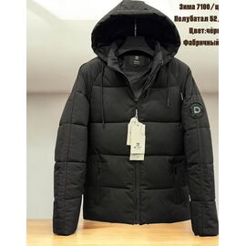 Куртка чоловіча зимова 7100 black р.52-62 "Lina" недорого оптом від прямого постачальника