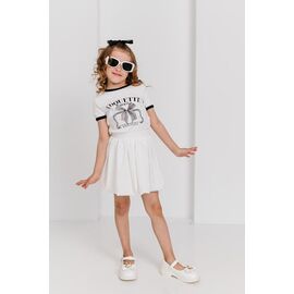 Фотография Юбка детская на девочку 8537 white р.122-146 "Moda school" недорого оптом от прямого поставщика