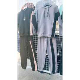 Фотография Костюм спортивный женский тёплый P227 black р.42-50 "Phi Hung" недорого оптом от прямого поставщика