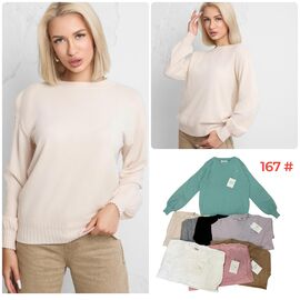 Фотография Свитер женский 167 mix р.46-50 "Katty" недорого оптом от прямого поставщика