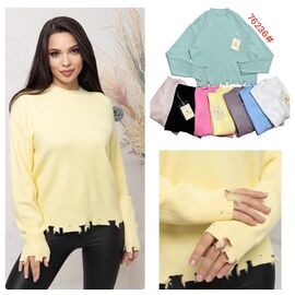 Фотография Свитер женский 76236 mix р.46-52 "Katty" недорого оптом от прямого поставщика