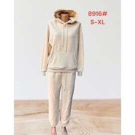 Фотография Костюм спортивный женский тёплый 8619 l.beige р.S-XL "Katty" недорого оптом от прямого поставщика