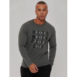 Фотография Свитер мужской 400555 khaki р.M-2XL "Little Secret" недорого оптом от прямого поставщика