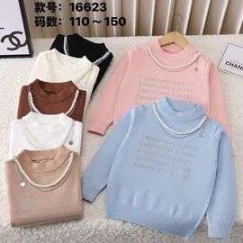 Фотография Свитер детский на девочку 16623 pink р.4-8 "Фунтик" недорого оптом от прямого поставщика