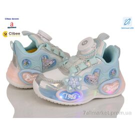 Кросівки дитячі модні Весна/осінь EA368 blue LED (6 пар р.22-27) "Clibee-Doremi" недорого оптом від прямого постачальника