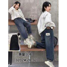 Джинси дитячі на хлопчика 3202 black р.10-14 "Фунтик" недорого оптом від прямого постачальника