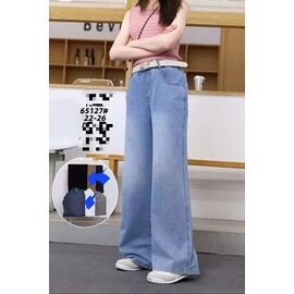 Фотография Джинсы детские на девочку 65127 navy р.6-10 "Фунтик" недорого оптом от прямого поставщика