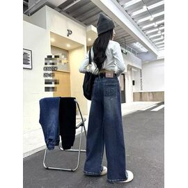 Фотография Джинсы детские на девочку 83607 navy р.6-10 "Фунтик" недорого оптом от прямого поставщика