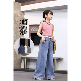 Фотография Джинсы детские на девочку 85085 blue р.26-30 "Фунтик" недорого оптом от прямого поставщика