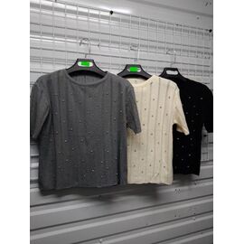 Фотография Футболка женская DM157 grey р.46-48 "Dream" недорого оптом от прямого поставщика