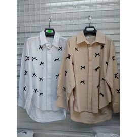 Фотография Рубашка женская DM96 white р.S-L "Dream" недорого оптом от прямого поставщика