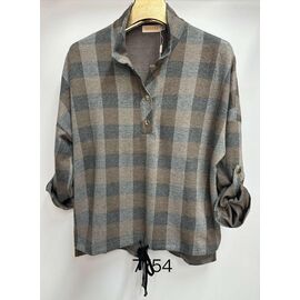 Фотография Свитер женский 7754 brown р.XL-4XL "Immei" недорого оптом от прямого поставщика