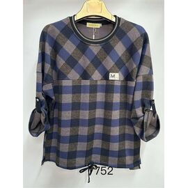 Фотография Свитер женский 7752 blue р.XL-4XL "Immei" недорого оптом от прямого поставщика