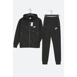 Фотография Костюм спортивный подростковый J71 black р.40-48 "Jiher" недорого оптом от прямого поставщика