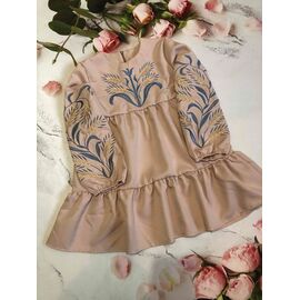 Сукня дитяча легка на дівчинку M83 nude р.128-146 "Moda school" недорого оптом від прямого постачальника
