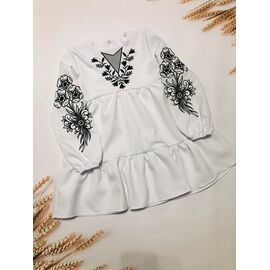 Сукня дитяча легка на дівчинку M84 white р.128-146 "Moda school" недорого оптом від прямого постачальника