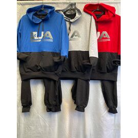 Костюм спортивний чоловічий S418 red р.46-54 "Shoptime" недорого оптом від прямого постачальника