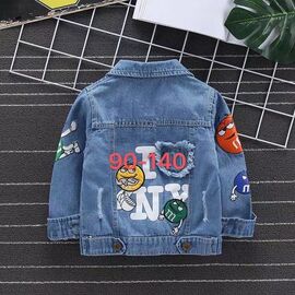 Куртка дитяча демісезонна унісекс IB610 blue р.90-140 "iBamBino" недорого оптом від прямого постачальника