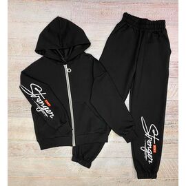 Фотография Костюм детский спортивный на девочку 2536 black р.134-158 "LIMA SPORT" недорого оптом от прямого поставщика